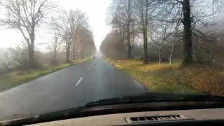 Krásny východ slnka na ceste do Vranova
