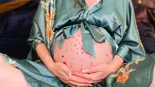 ~ Crystal Tapping on Pregnant Belly ASMR ~