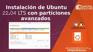 Installing Ubuntu 22.04 with Advanced Partitions for Beginners | Easy, Fast and Simple.