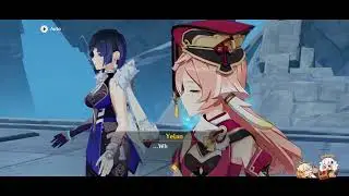 Genshin Impact - If Genshin Characters speak their native language in Perilous Trail Event