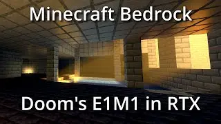 Minecraft Bedrock: DOOM's E1M1 in RTX