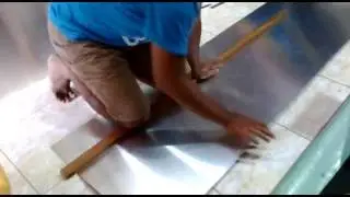 Cara Potong Plat Alumunium 0.9 mm