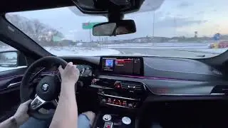 BMW M5 CS drift