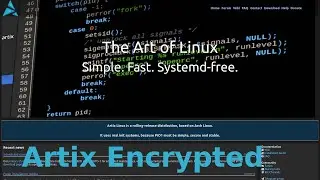 How to Install Artix Linux with Encrypted Disk.