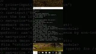 solution for type error in python