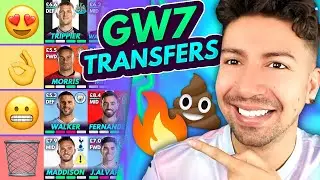 FPL GW7 BEST TRANSFERS! | Transfer Tier List for Gameweek 7 | Fantasy Premier League 2023/24