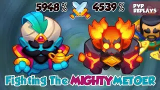 Genie FIGHT a Tough Meteor + Portal Mage & Got Lucky! Rush Royale
