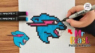 Como dibujar a MR BEATS en PIXEL ART – Tutorial paso a paso 