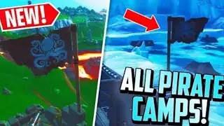 *NEW* Visit ALL 7 Pirate Camps!! (Fortnite Week 1 Challenge)