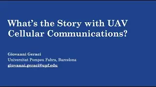 What's the Story with UAV Cellular Communications?