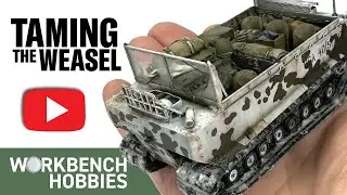 SALVAGED from the SHELF of DOOM - Painting & Weathering with snow - Takom 1/35th M29 Weasel Model.