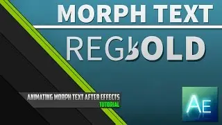 Morph Text From Regular to Bold | Tutorial | After Effects