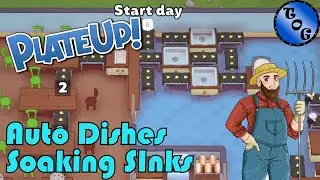 PlateUp! I Full Auto Dishes - Soaking Sinks! I Intermediate Automation I Tutorial