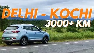 MG ZS EV : Delhi to Kochi electric car drive | DC fast charging | Tata Power