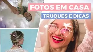 Fotos criativas para Instagram | em casa