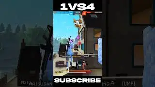 1VS4 🤯 This Gun Is So Smooth 🔥🔥😱 Carrying Teammates😳Against Underrated Player's Squad🎯#shorts #short
