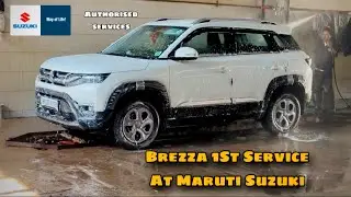 Brezza 1st service #brezza2025 #1stservice #marutisuzuki
