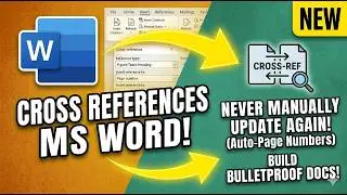 How to make cross references in ms word