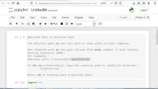 Absolute path and relative path of file in python