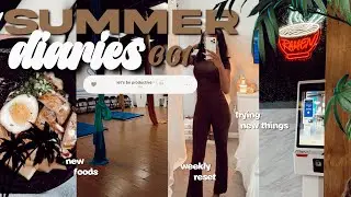 SUMMER DIARIES EP. 01 🌴🍒🫧l WEEKLY RESET | trying new foods, ariel yoga, grwm | FLYGIRLHEAVEN |