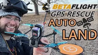 BetaFlight 4.4 GPS Rescue Auto Land📡 is AWESOME with Flywoo Explorer LR HD V2 // No Compass Needed!