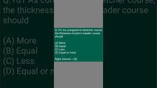 Civil engineering Mcq's qst.no.101