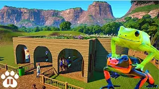 Adding POISONOUS FROGS to our Sustainable Exhibits! | Eco-Zoo | Planet Zoo Franchise Mode Ep6