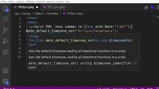 php vidéo 16 :fonctions de date