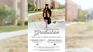 CERIMONIA DE FORMATURA DE MARIA LUIZA SANTOS - ESTADOS ANIDOS