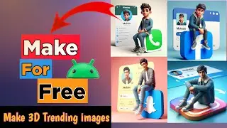 How To Create 3D Ai Social Media Images || Ai Portraits Trend 2024 🔥 New 3D Viral photo Editing