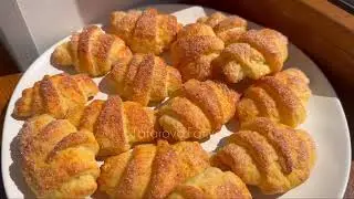 Самые вкусные рогалики за 5 минут! Быстрая выпечка к чаю