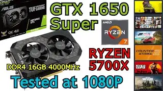GTX 1650 Super + AMD Ryzen 7 5700X | FSR 3 + Frame Gen | 6 Games tested at 1080P (2025)