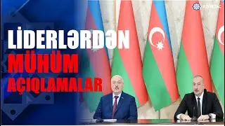 Prezident İlham Əliyev və Prezident Aleksandr Lukaşenko mətbuata bəyanatlarla çıxış ediblər
