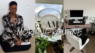 My 5 AM Morning Routine | Calm & Productive | VLOG