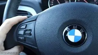 How to use BMW 5 series cruise control. Years 2010 to 2017