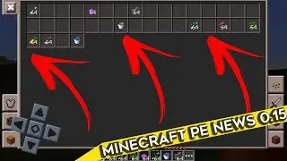 Minecraft PE News / FUNÇÃO DE ARRASTAR ITENS NO INVENTÁRIO! (MCPE NEWS)