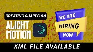 How to create shapes on Alight motion | Vector drawing tutorial.