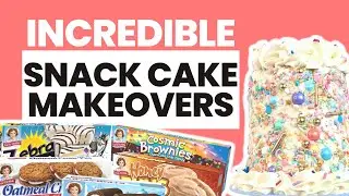 Incredible Little Debbie and Hostess Cake Makeovers #cakedecorating #cake