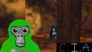 A monke is chased by the C.I.A