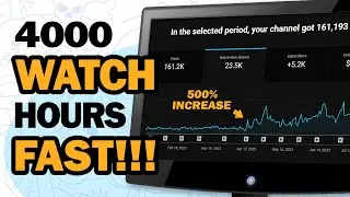 How to Get 4000 Watch Hours Fast!