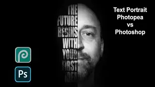 Photopea vs Photoshop Text Portraits, Which is Best?