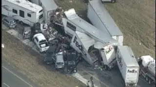 ARGUMENT CAUSE 140 CAR PILE-UP CRASH TEXAS KILLS AT LEAST ONE I-10 BEAUMONT