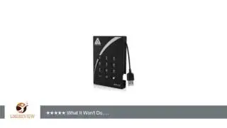 Apricorn Aegis Padlock 2 TB USB 3.0 256-Bit AES XTS Hardware Encrypted Portable External Hard Drive