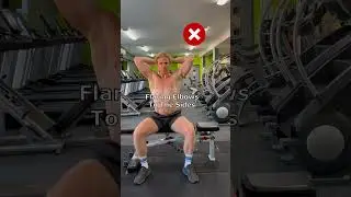 Overhead Tricep Extension Mistake #triceps