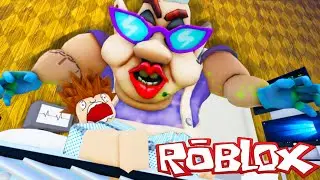 Побег От Накаченной Бабки в ROBLOX!!! | SALLYS HOSPITAL RUN Obby