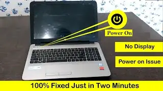 How To Fix No Display Problem in Laptop || Laptop Power on But No Display Problem || Blank Screen |