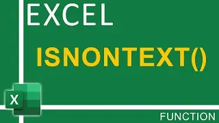How To Use Excel IsNonText Function Tutorial - Excel Tutorial for Everyone
