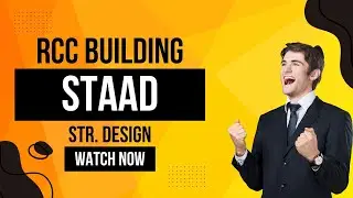 SINGLE STORY RCC BUILDING DESIGN IN STAAD CONNECT V 22