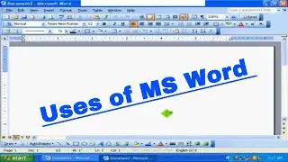 Other Uses of MS Word & How To Write on MS Word