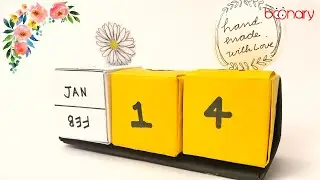 How to make DIY Easy  Desk Calendar 2021 | Handmade Desk Calendar | New Year Crafts
